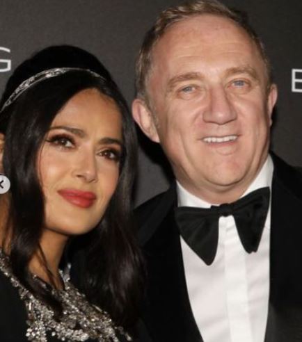 Dorothee Lepere ex-husband Francois-Henri Pinault with his current wife Salma Hayek
